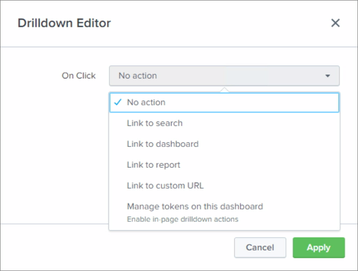 Drilldown Editor