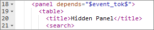 Hidden Panel Config