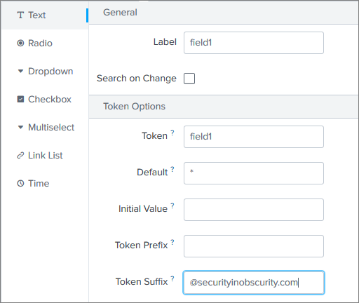 Input Optional Config